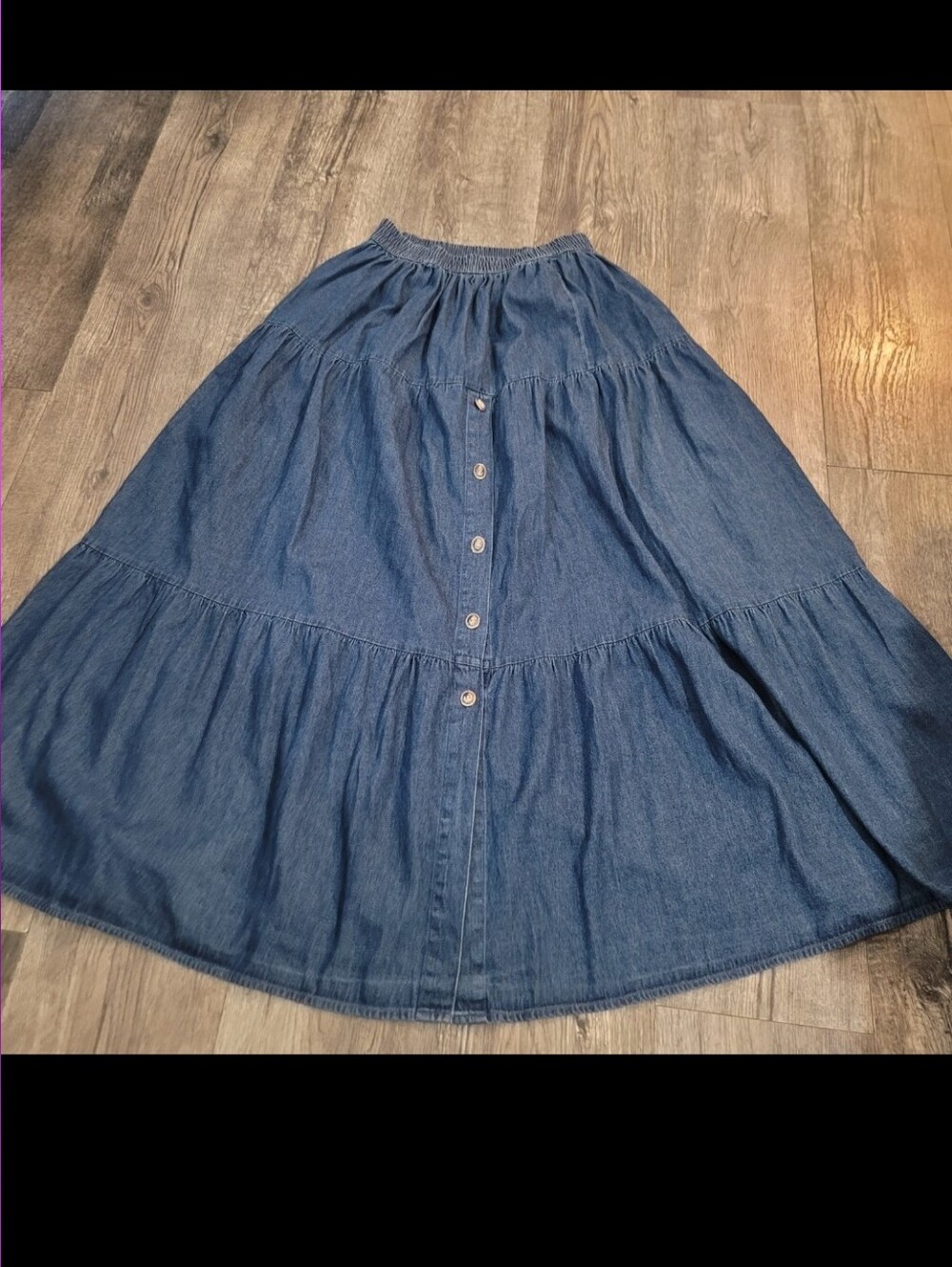 Rhythm Blue vintage Y2K Denim Maxi Skirt